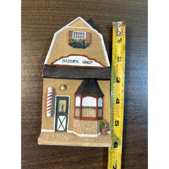 Woodbury Way Barber Shop Small Town Store Front Men's Haircut Facade w/ Hanger - Picture 3 of 5